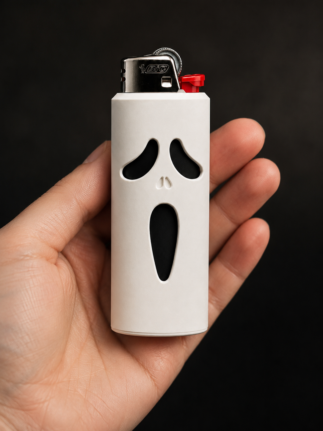 Ghost Mask Lighter Sleeve | LIT