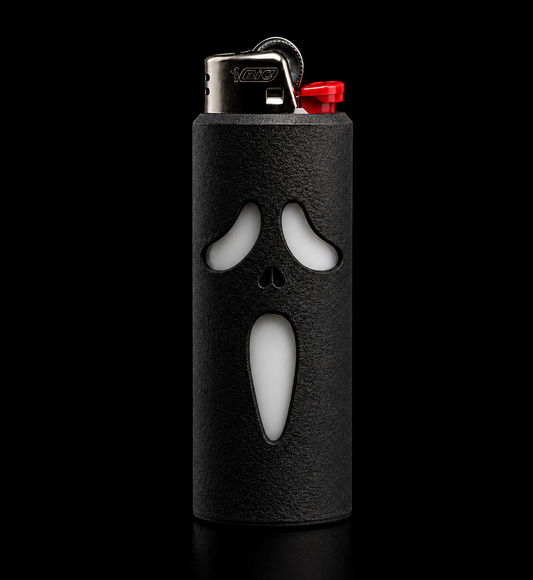 Ghost Mask Lighter Sleeve | LIT