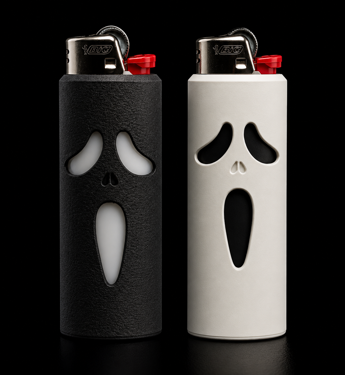 Ghost Mask Lighter Sleeve | LIT